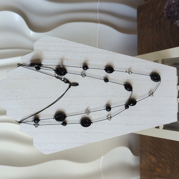 NY necklace, druzy and crystal - Picture 2 of 2